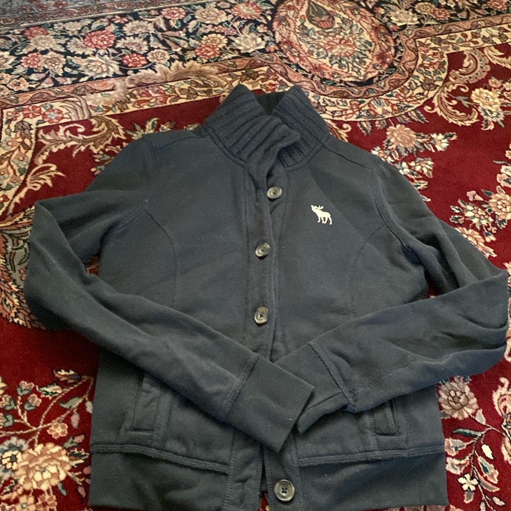 GUC Abercrombie knitted jacket sherpa lined M